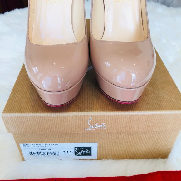 Christian Louboutin Bianca Platform Pump Size 38.5 - Picture 6 of 15